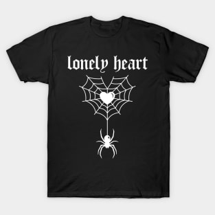 Lonely heart into web (white) T-Shirt